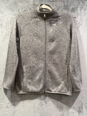 Southern Marsh Sweater Youth  Large Gray FieldTec Fleece Full Zip Zipper Pocket